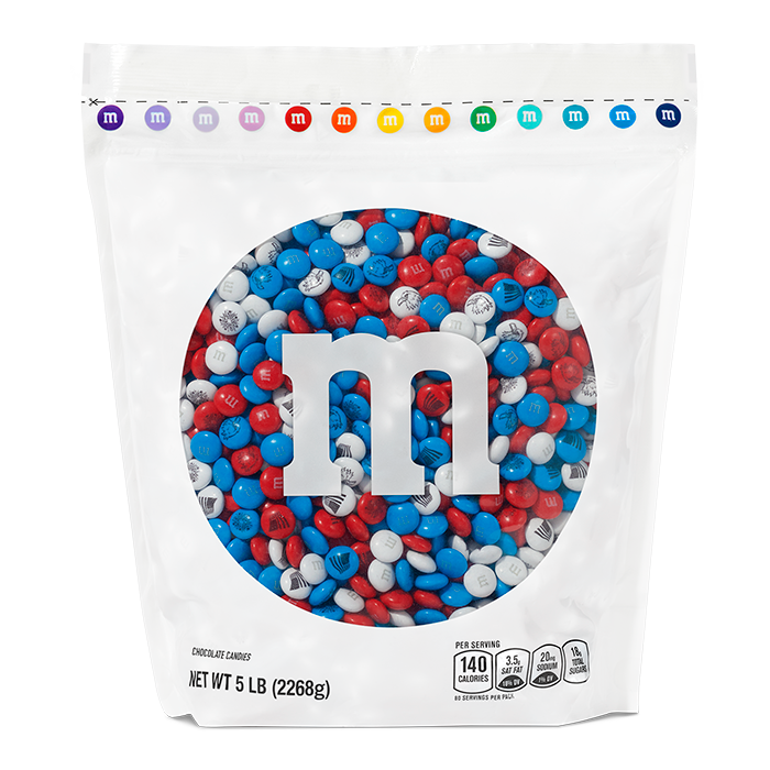 red, white, and blue bulk candy 0