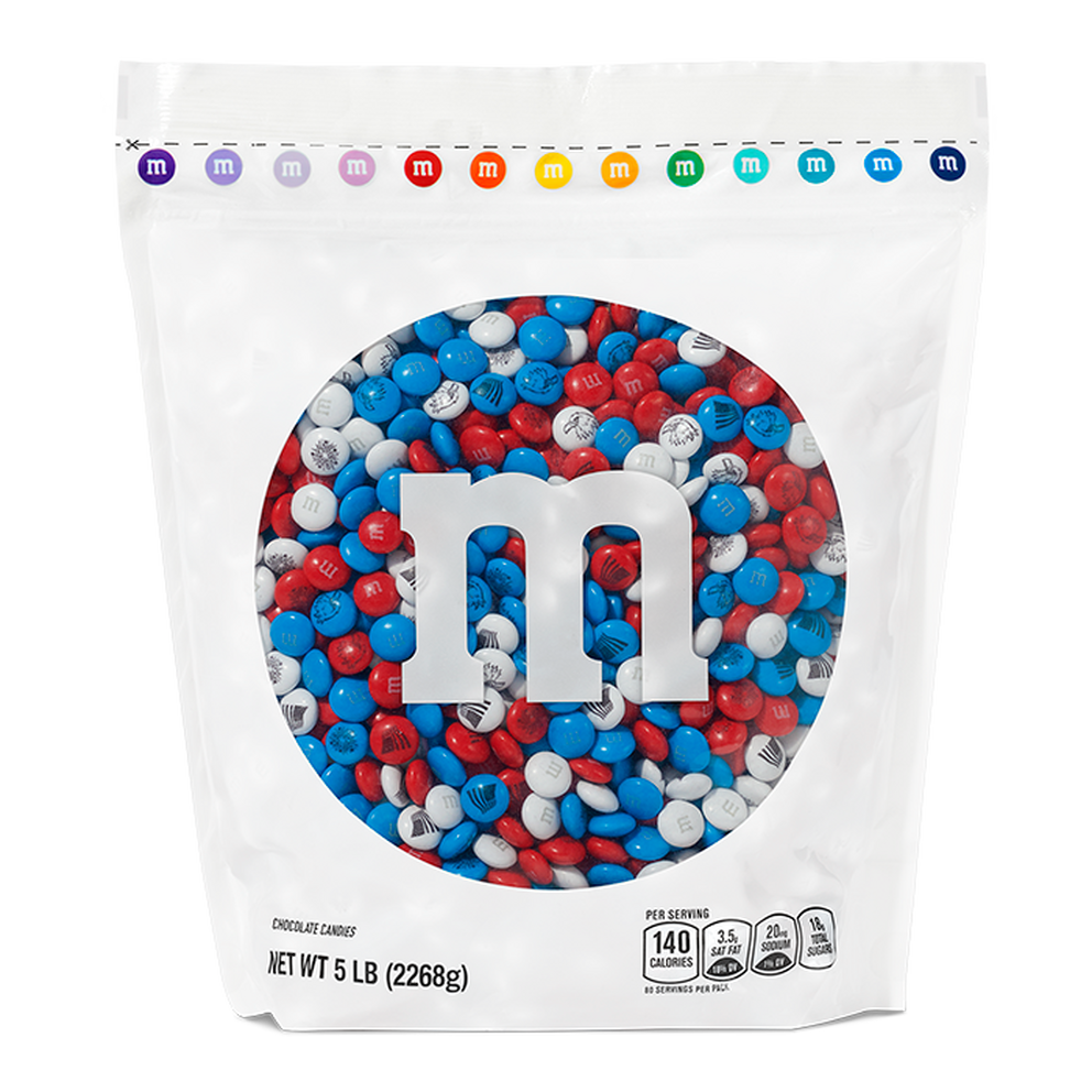 red, white, and blue bulk candy 0