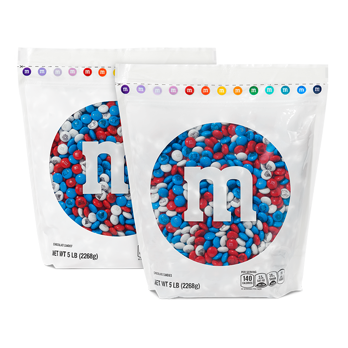 Red, White, and Blue Bulk Candy