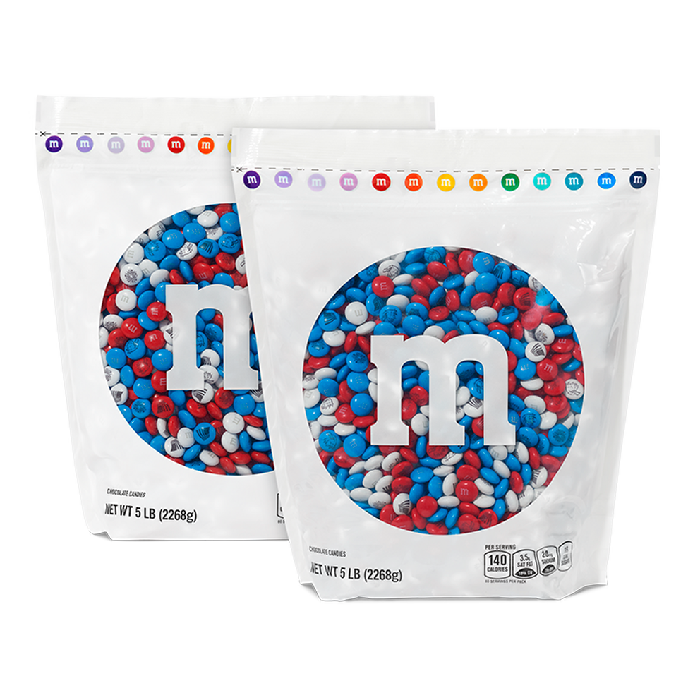 red, white, and blue bulk candy 0