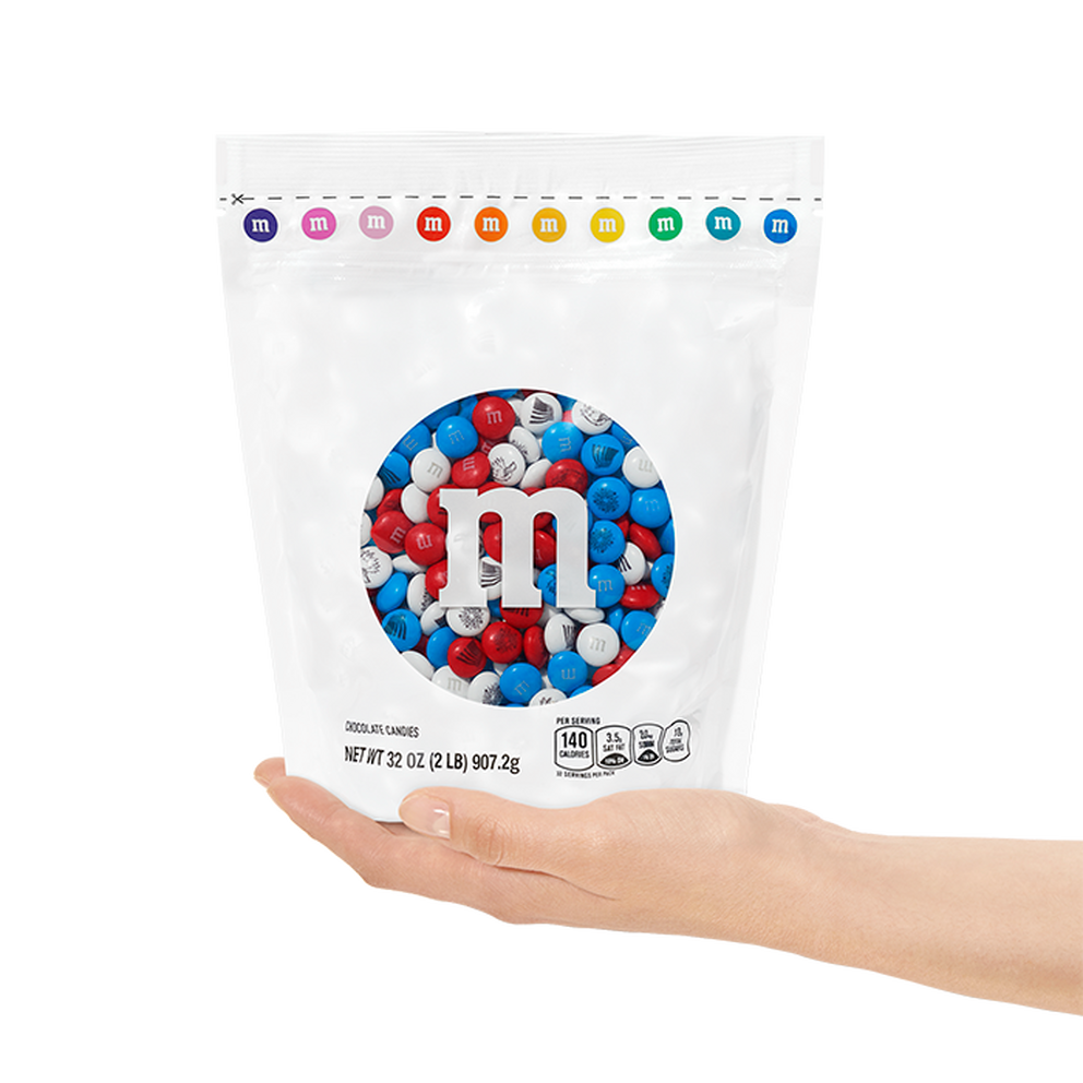 Blue Milk Chocolate M&M's Candy (1 Pound Bag)