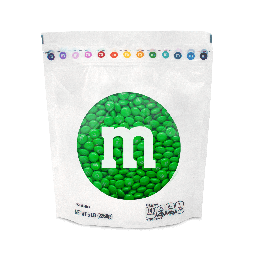 green M&M'S bulk candy 0