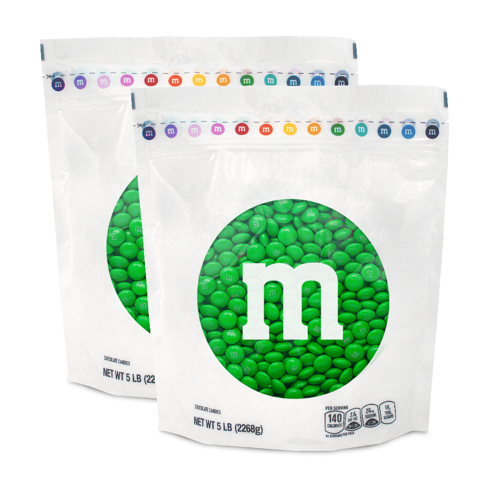 green M&M'S bulk candy 0