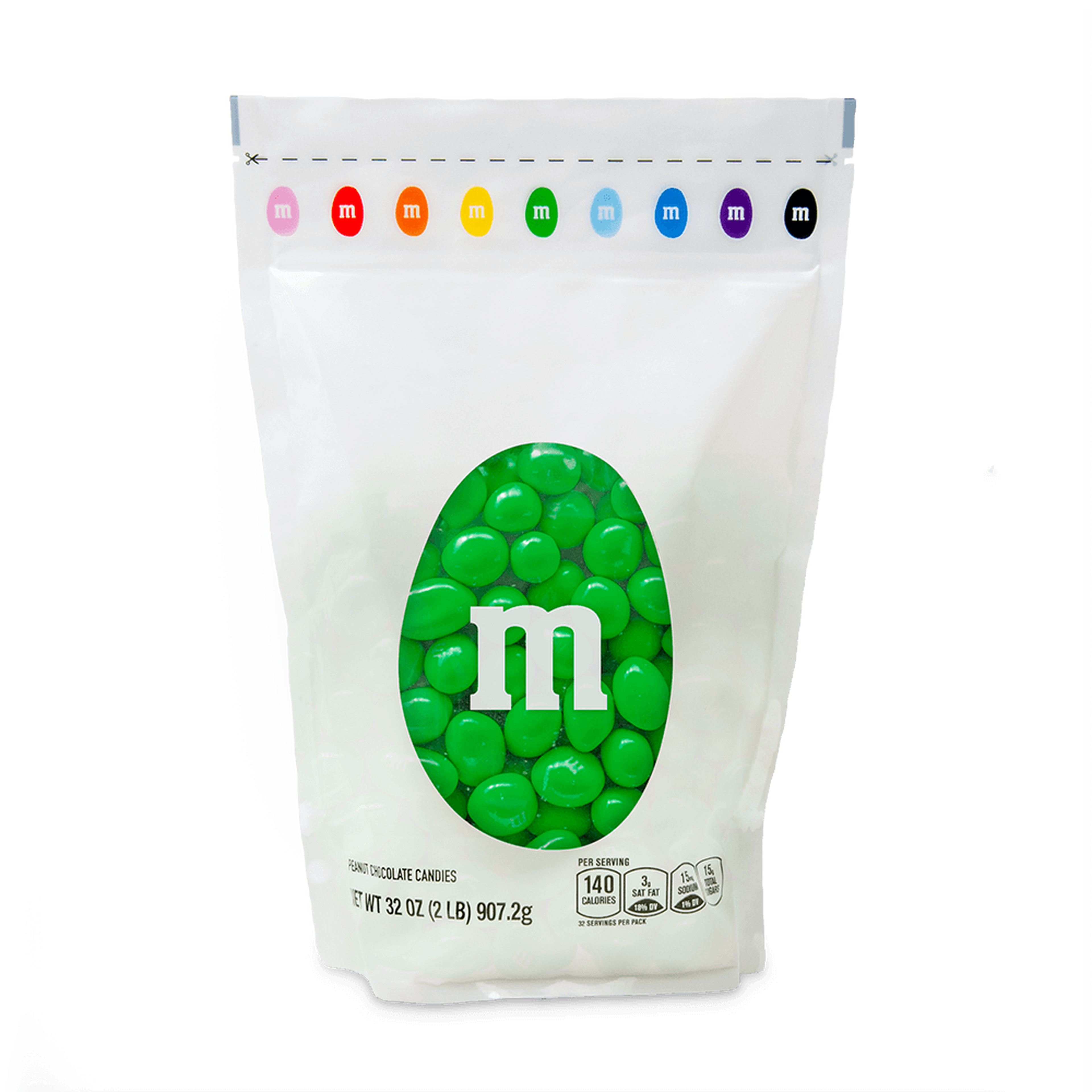 Dark Green M&M's - Milk Chocolate 10lb