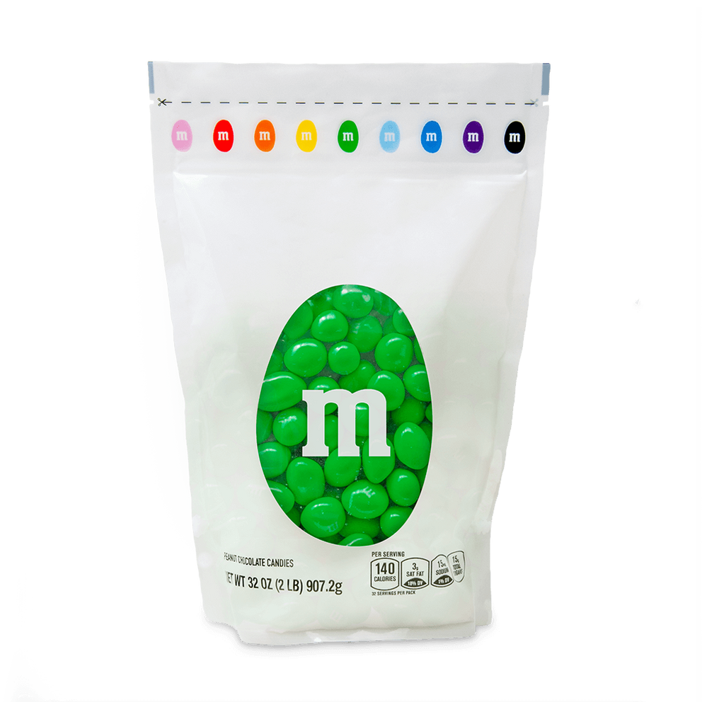 green m&m bag