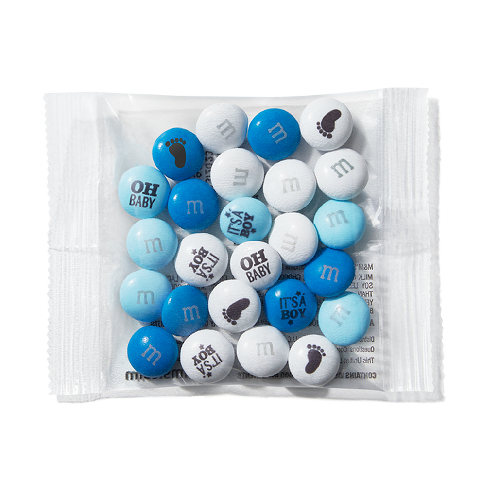 Blue Boys Baby Shower Milk Chocolate M&M's