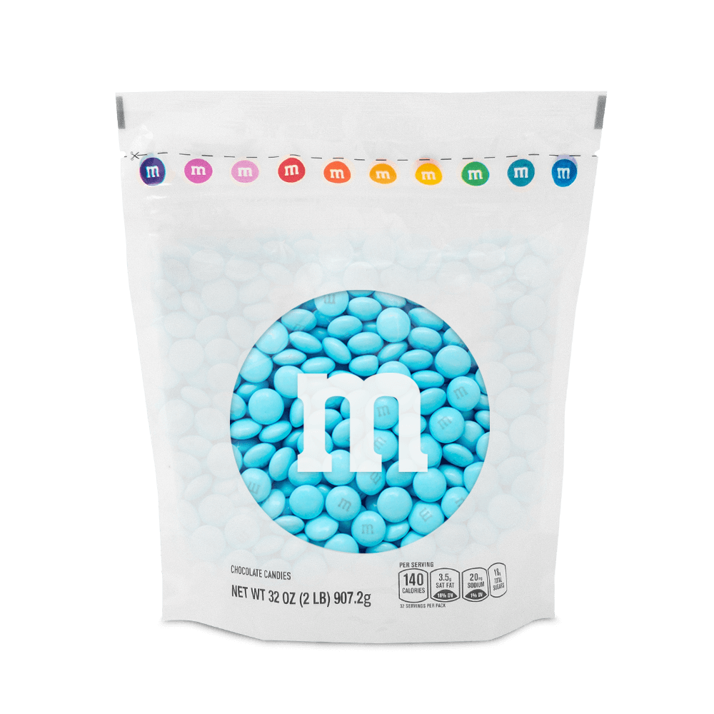 light blue M&M'S bulk candy 0