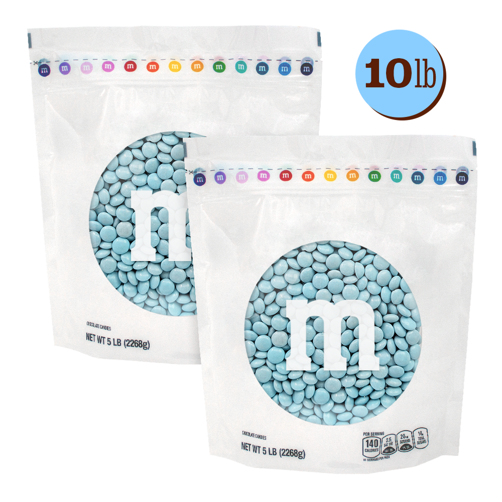 light blue M&M'S bulk candy 0