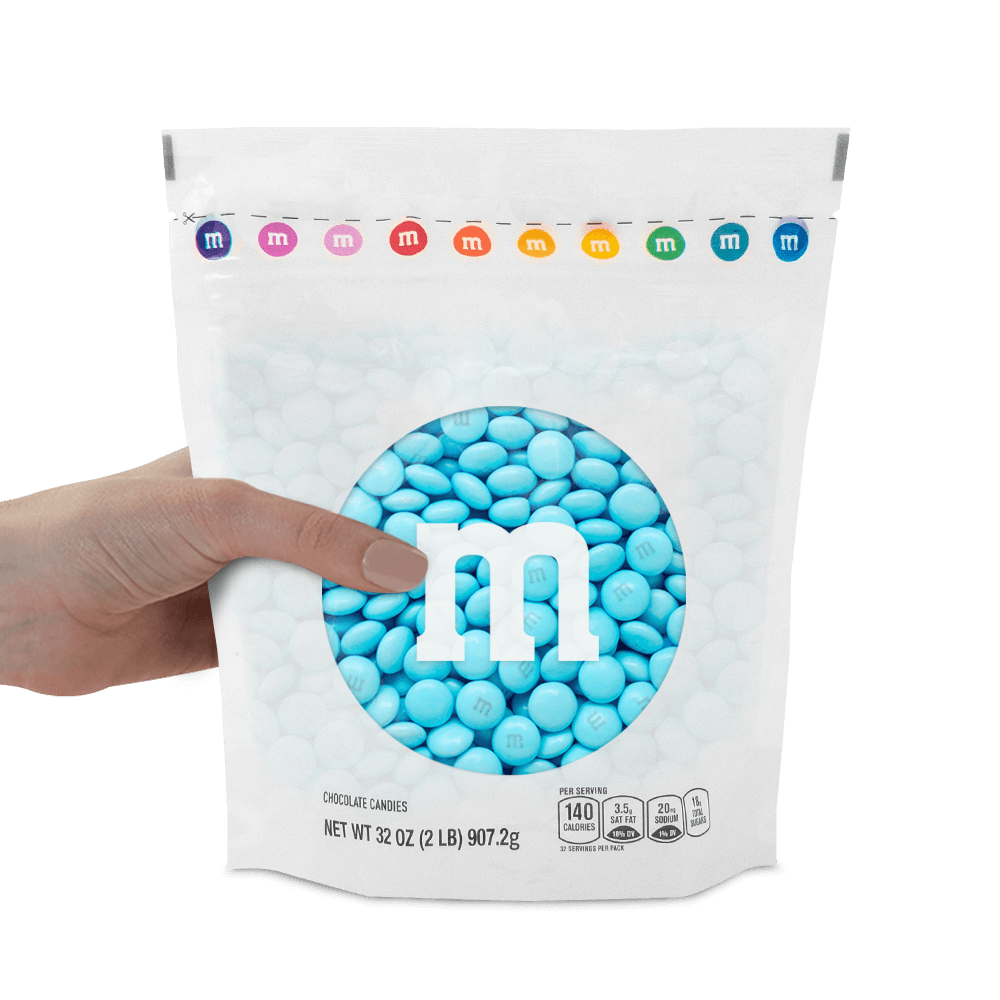 light blue M&M'S bulk candy 1