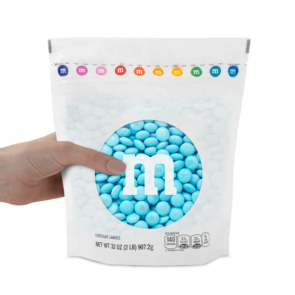 light blue M&M'S bulk candy 1