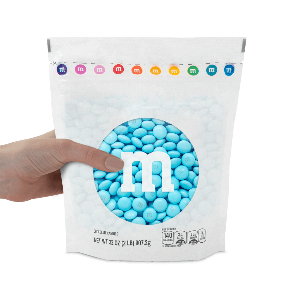 light blue M&M'S bulk candy 1