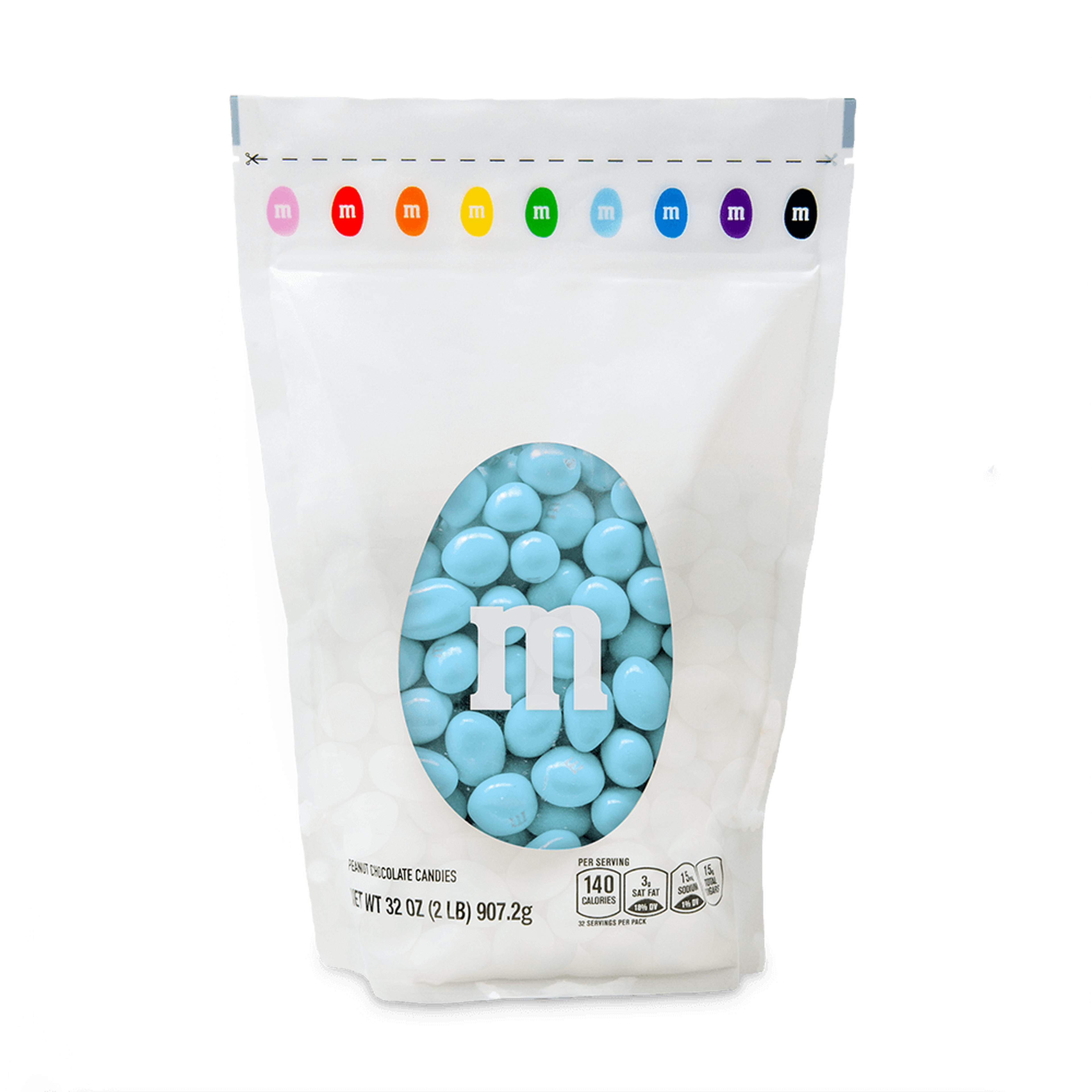 peanut M&M'S light blue candy 0