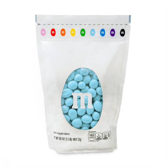 peanut M&M'S light blue candy 0