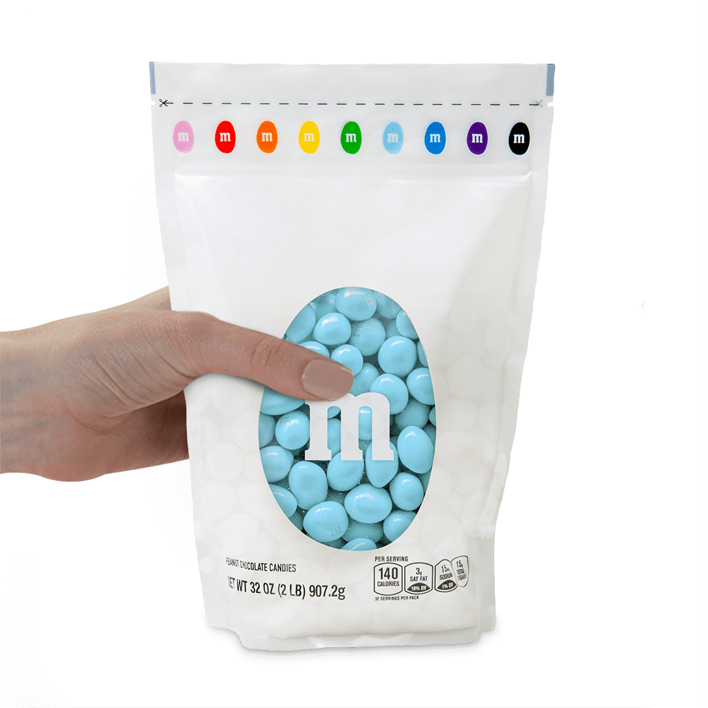 peanut M&M'S light blue candy 1