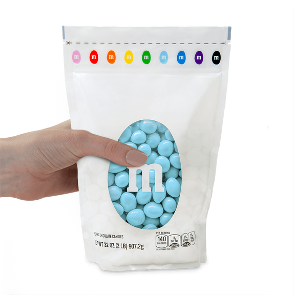 peanut M&M'S light blue candy 1