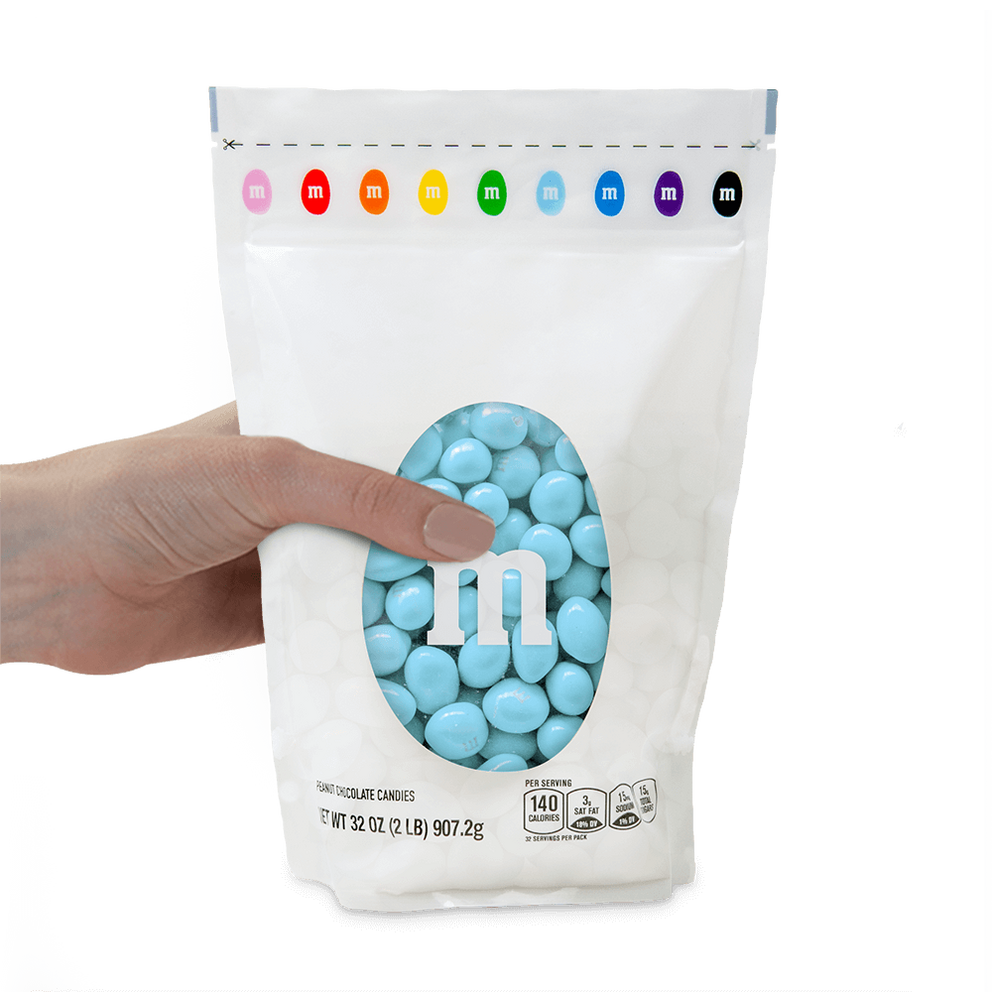 peanut M&M'S light blue candy 1