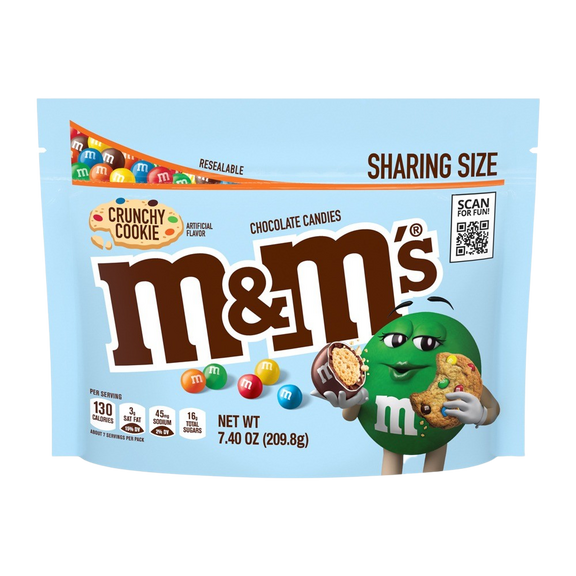 M&M'S Cookies & Screem Chocolate Halloween Candy, 7.44oz, Packaged Candy