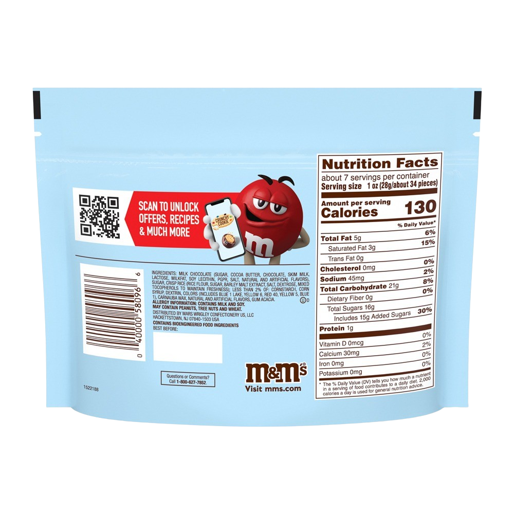 Crunchy Cookie M&M'S, 7.4oz 1