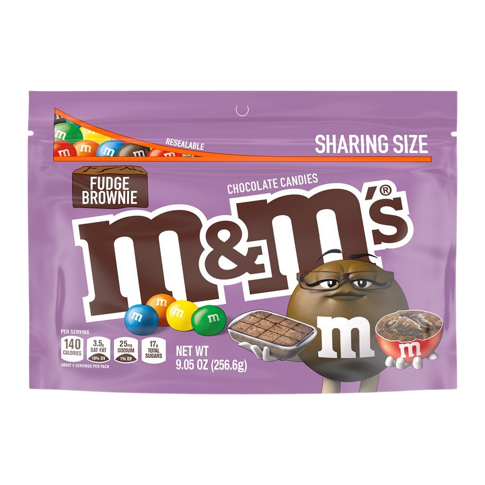 brownie m&ms! i tried these and now they are my favorite m&ms