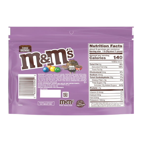 Fudge Brownie M&M'S, 9oz 1