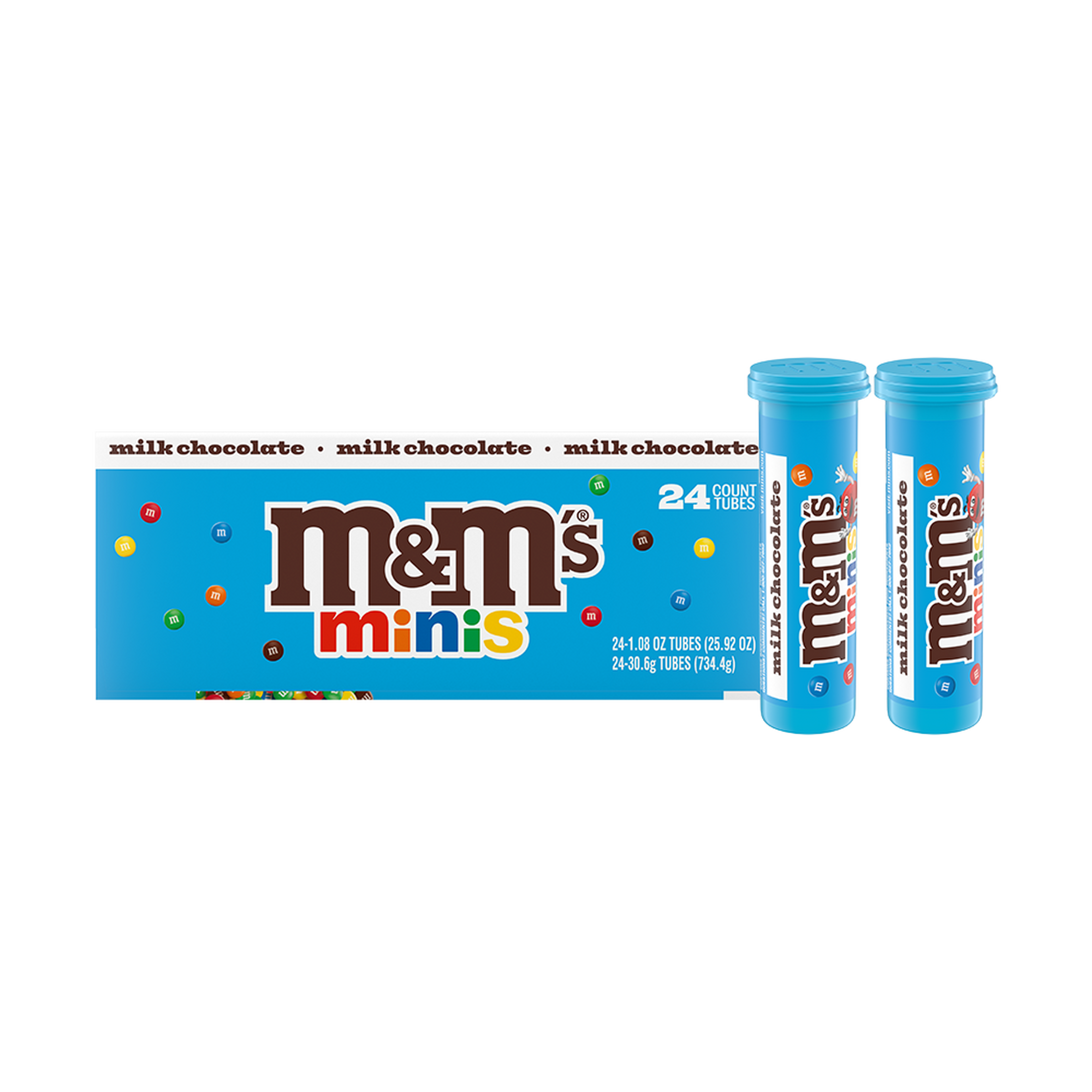 Milk Chocolate M&M'S Minis Candy Tubes, 24 ct box (package may vary) 0