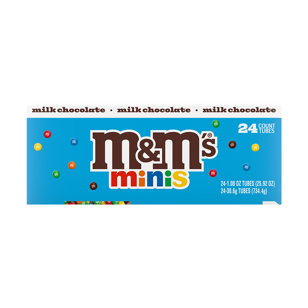 milk chocolate M&M'S minis candy tubes, 24 ct box (package may vary) 2