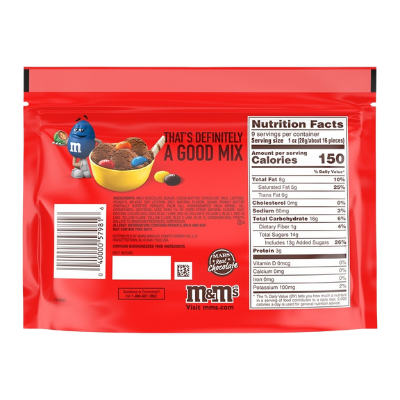 Peanut Butter M&M'S, 9.6oz 1