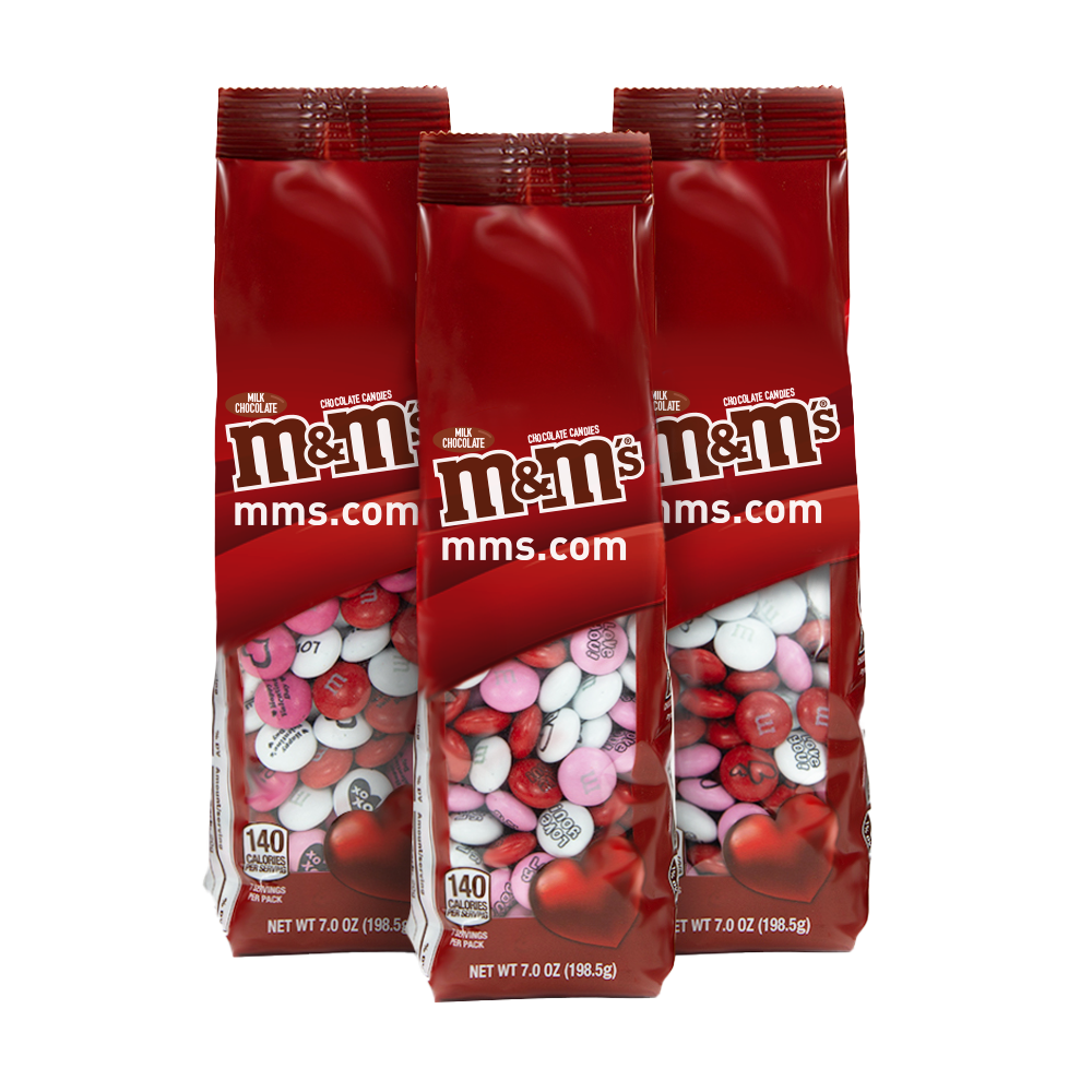 Custom M&Ms Promotional Candy Bags with Personalized Logo Headers