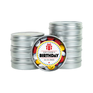 birthday favor tins
