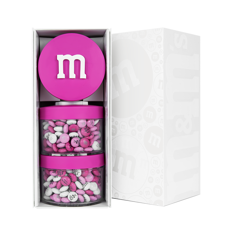 M&M Candy Valentine Toy Figure Pink m&m's