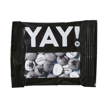 black and white m&ms