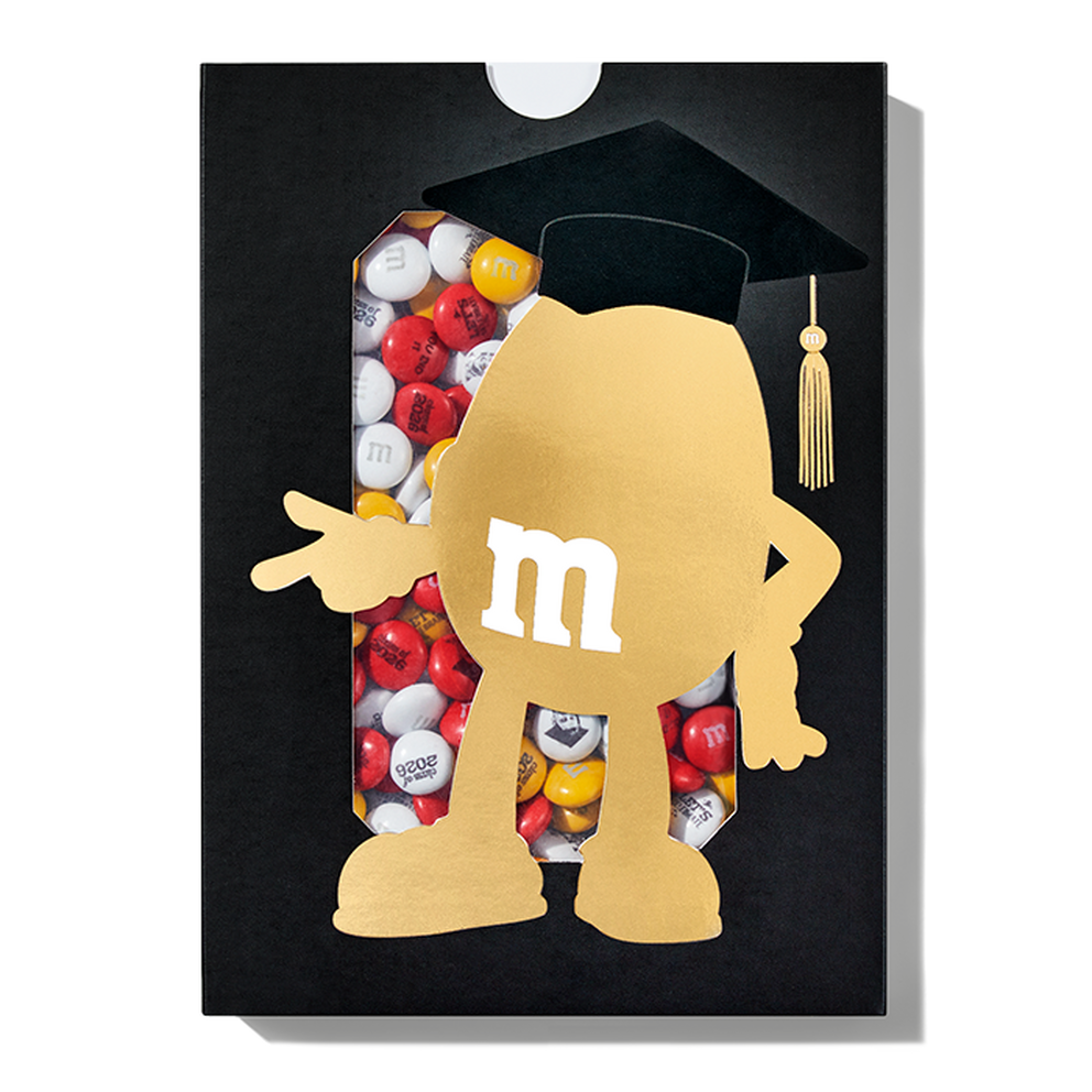 Graduation Favor Tins can be filled with colored M&M's, Jelly