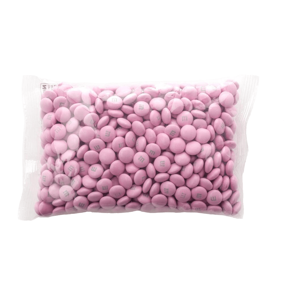 M&M'S Milk Chocolate Pink Candy, Bulk Candy in Resealable Pack