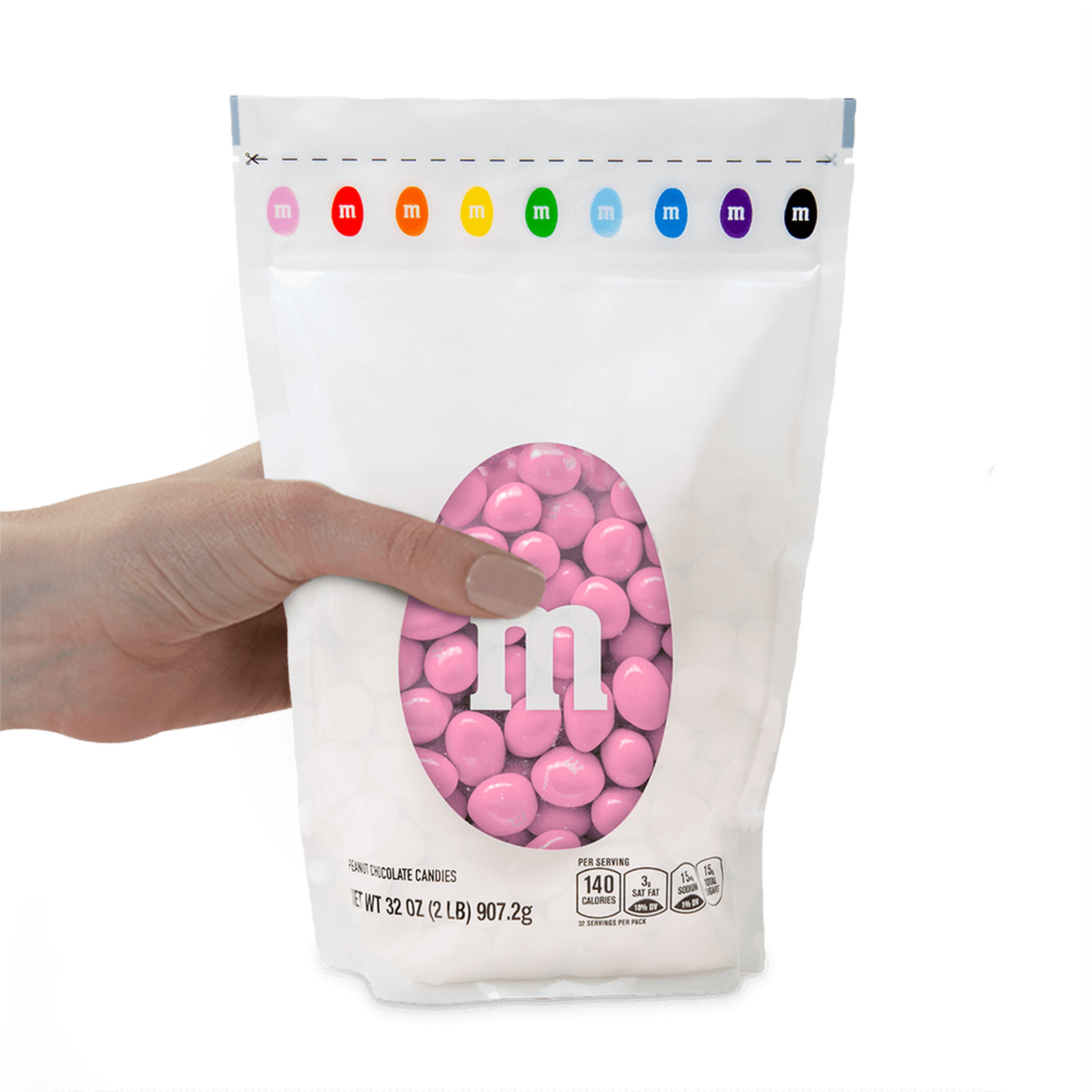 peanut M&M'S pink candy 1