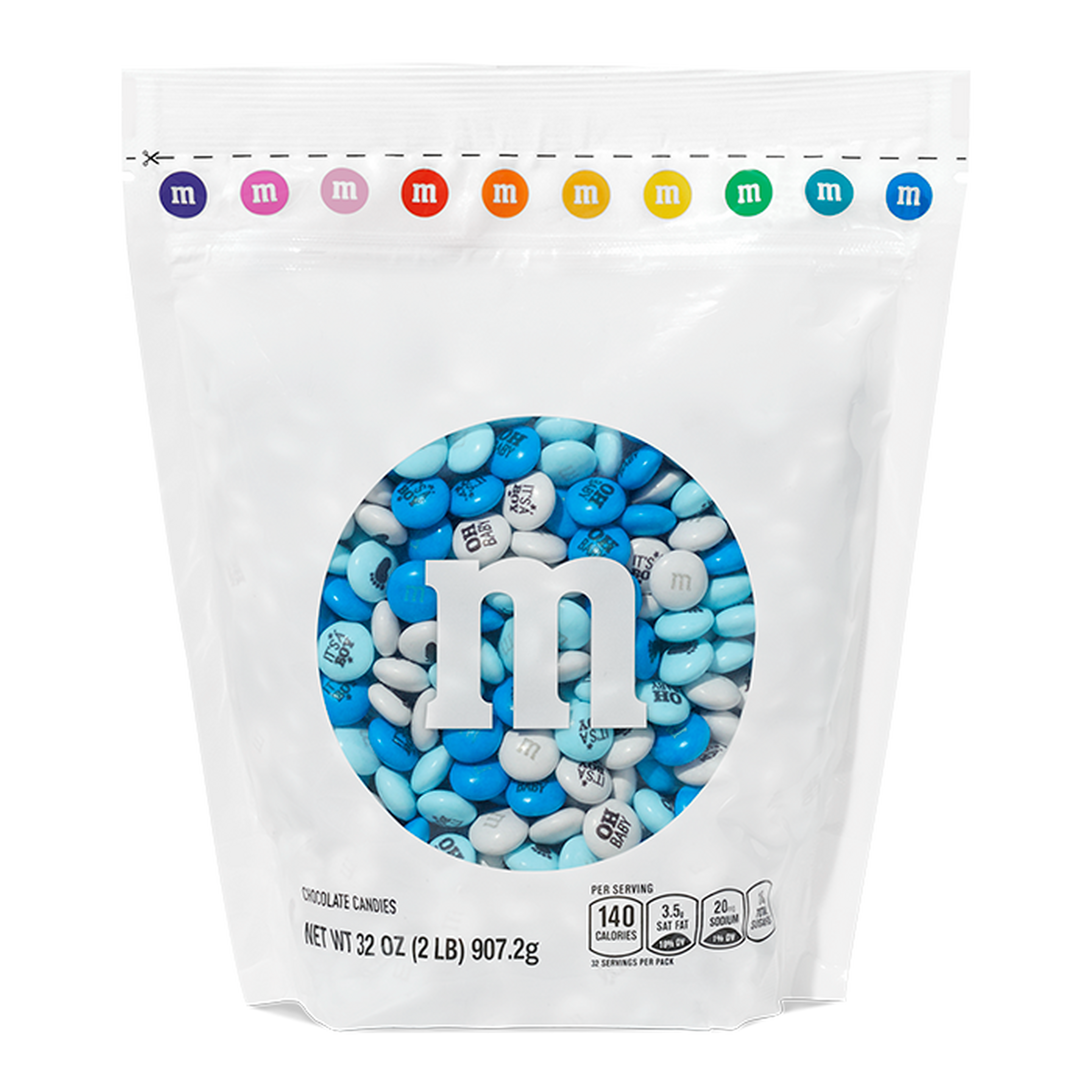 single blue m&m