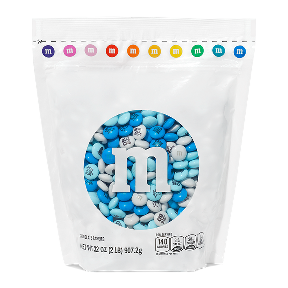  M&M'S White Milk Chocolate Candy, 2lbs Resealable Pack