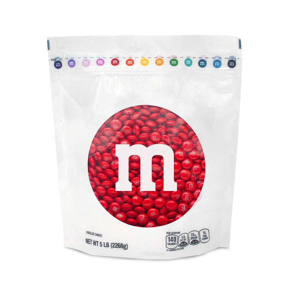 red M&M'S bulk candy 0