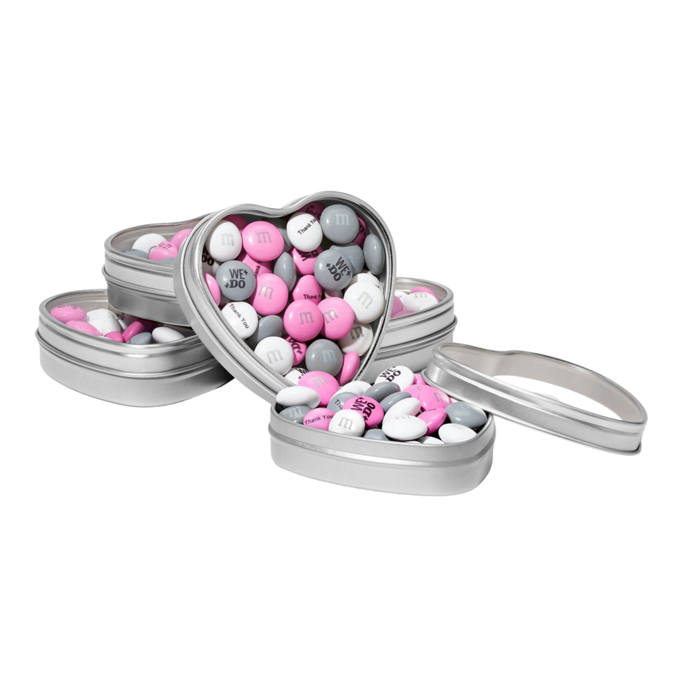 DIY silver heart party favor kit 1