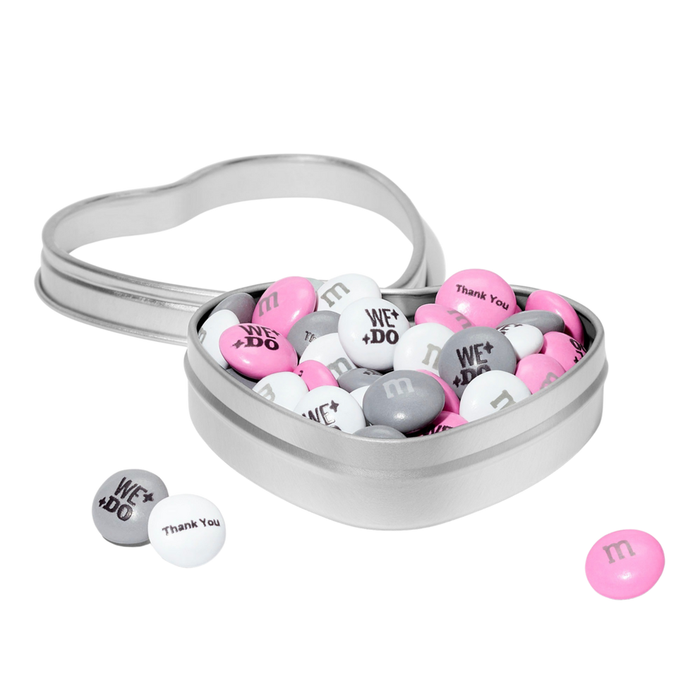 Personalizable M&M'S Silver Favors Custom Packaging