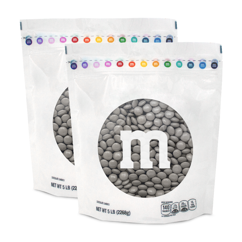 Silver M&M’S Bulk Candy