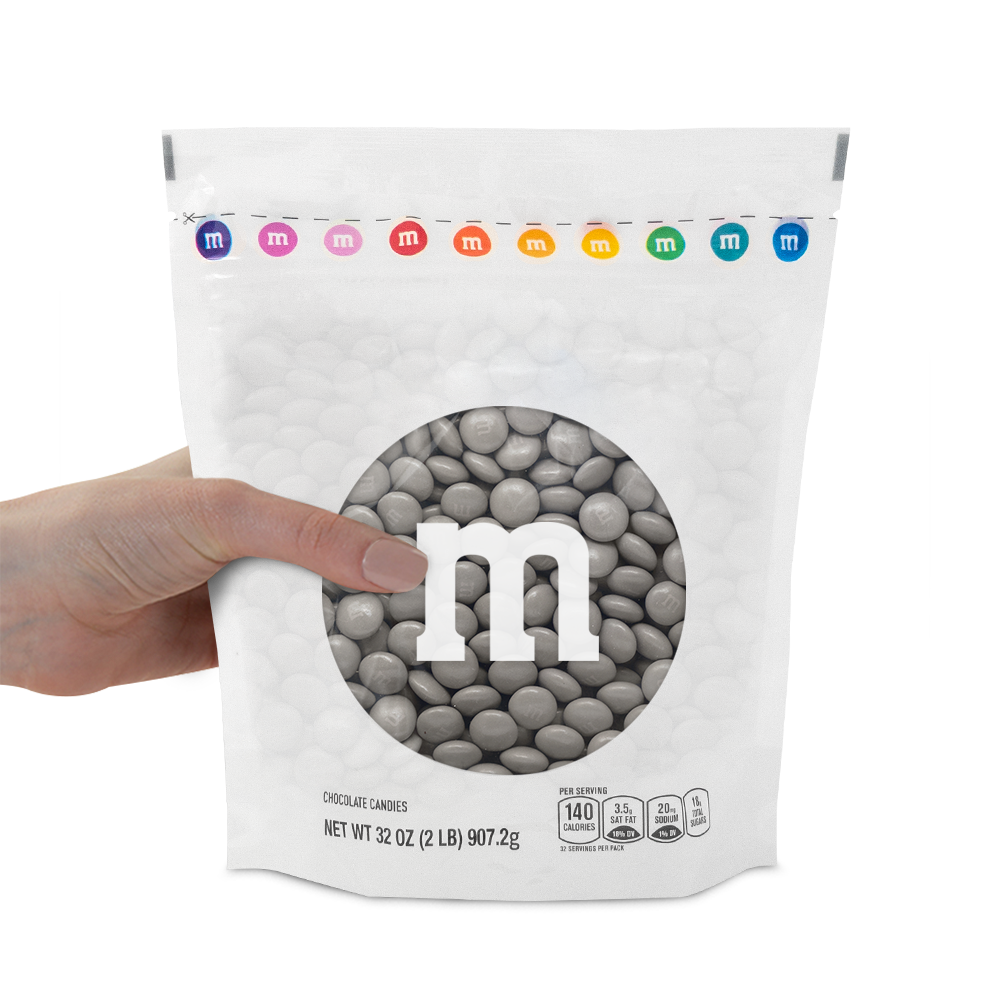 grey M&M'S bulk candy 1