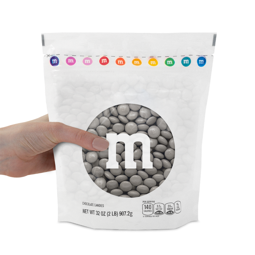 grey M&M'S bulk candy 1