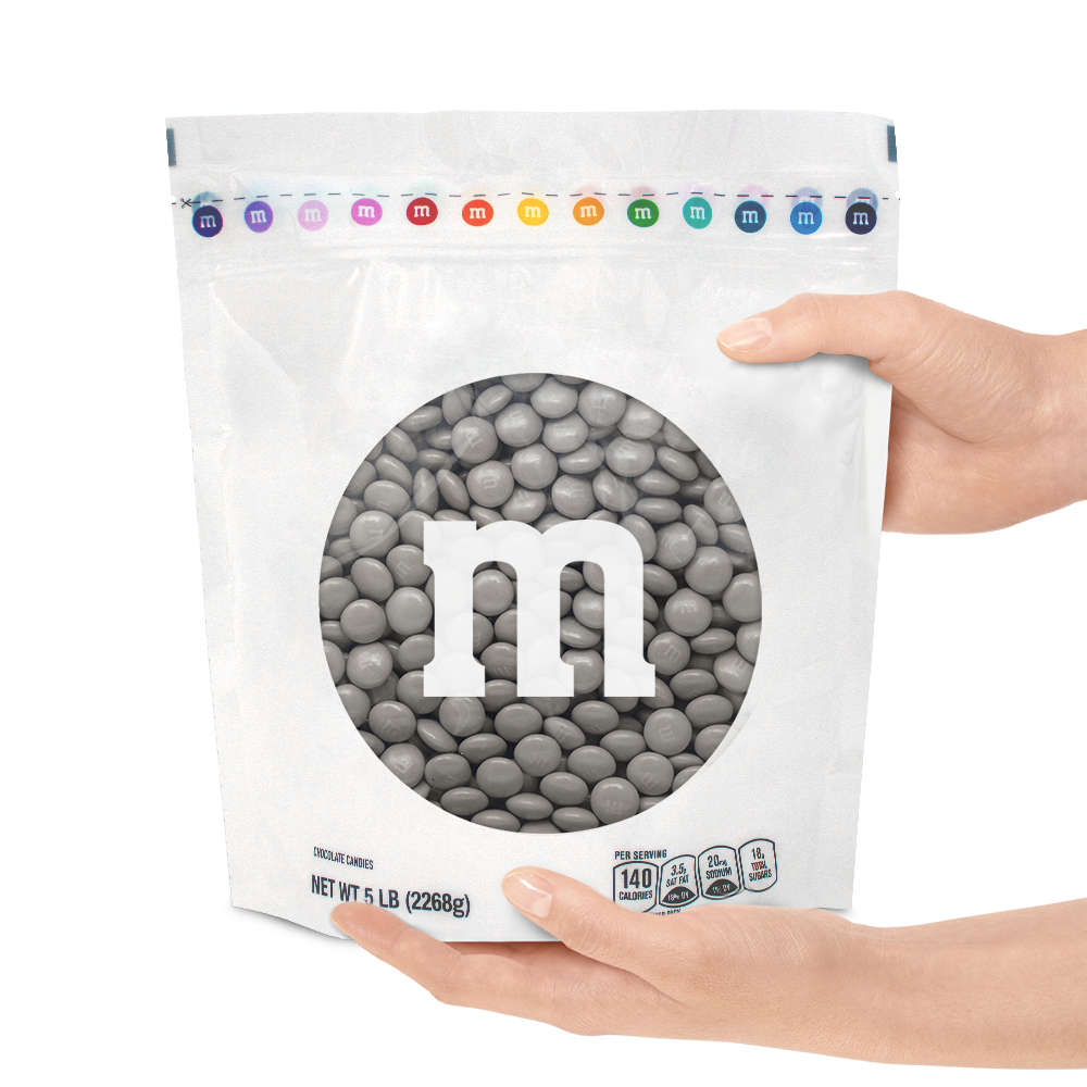 grey M&M'S bulk candy 1