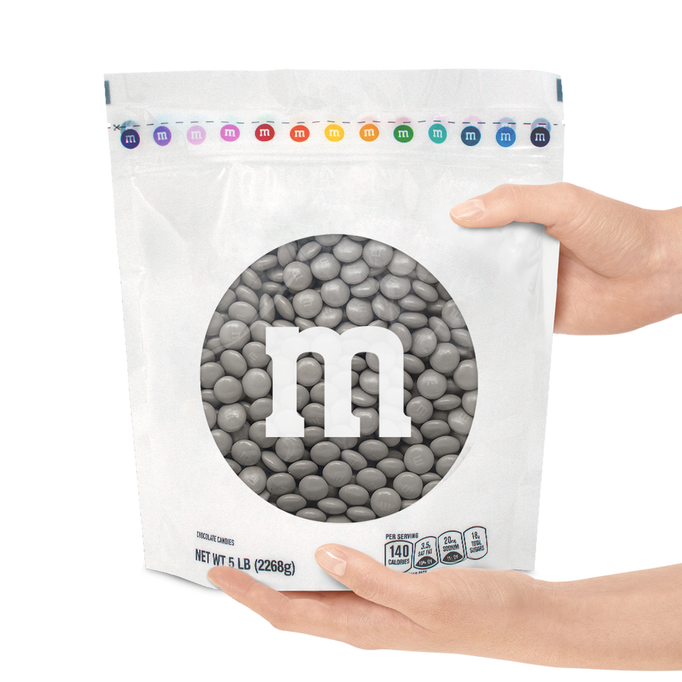 grey M&M'S bulk candy 1