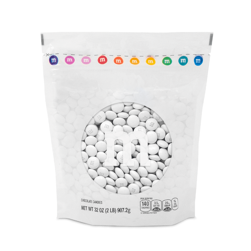 white M&M'S bulk candy 0