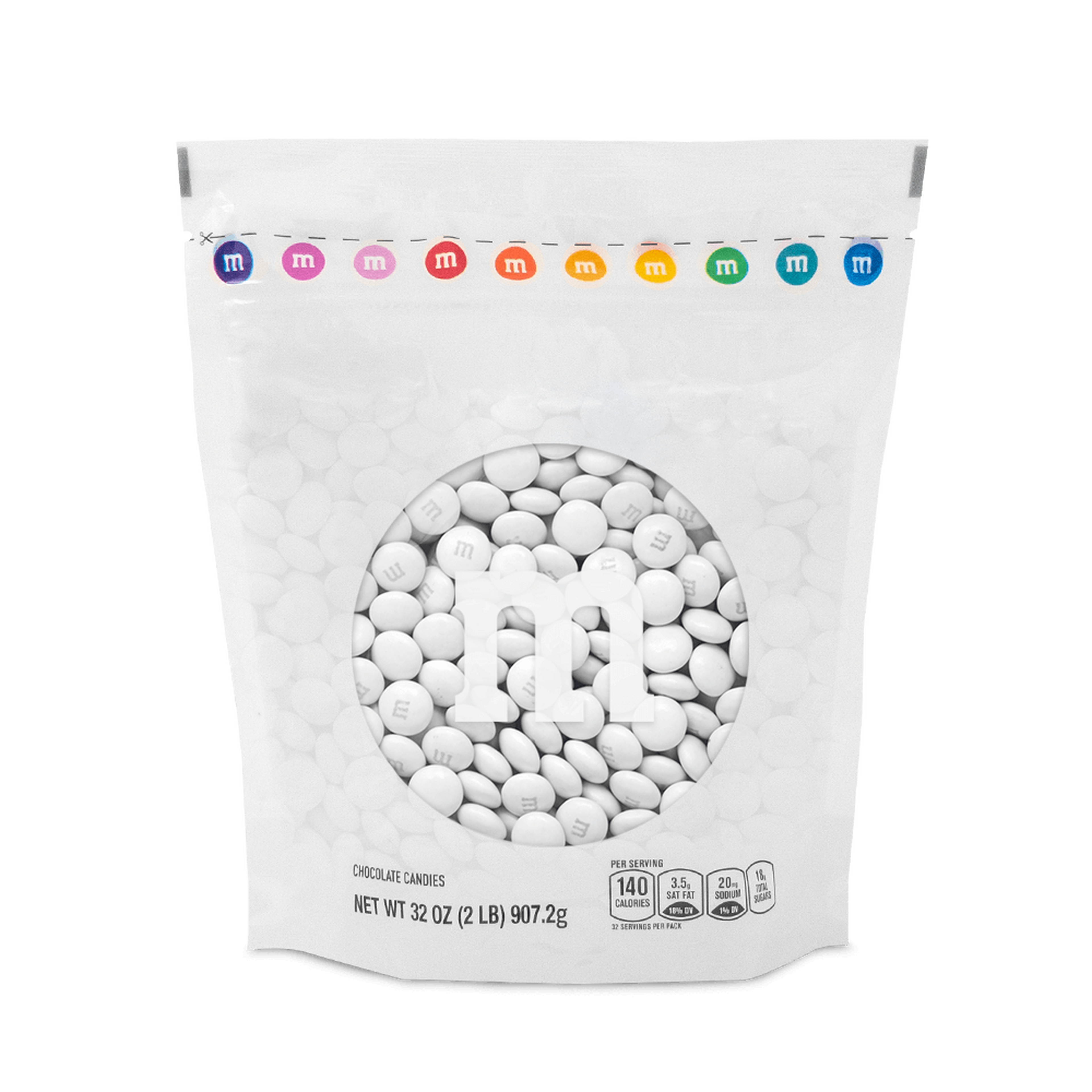 white M&M'S bulk candy 0