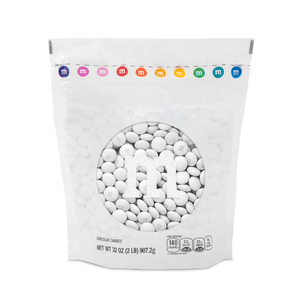 white M&M'S bulk candy 0