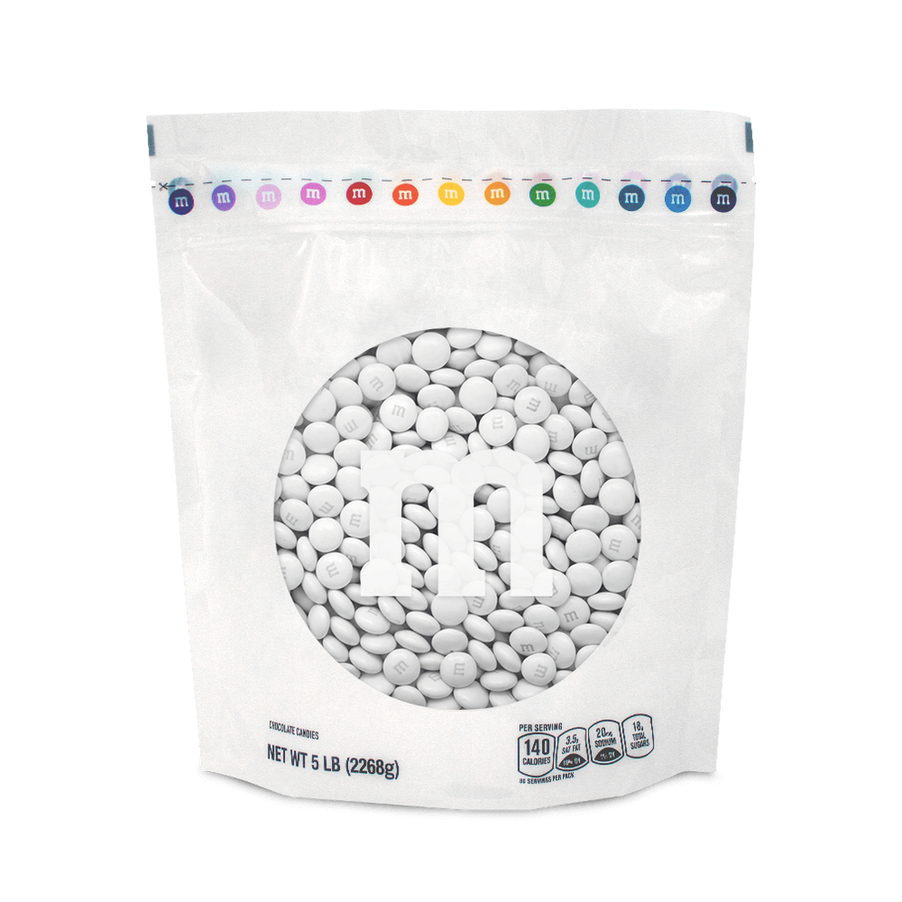 white M&M'S bulk candy 0