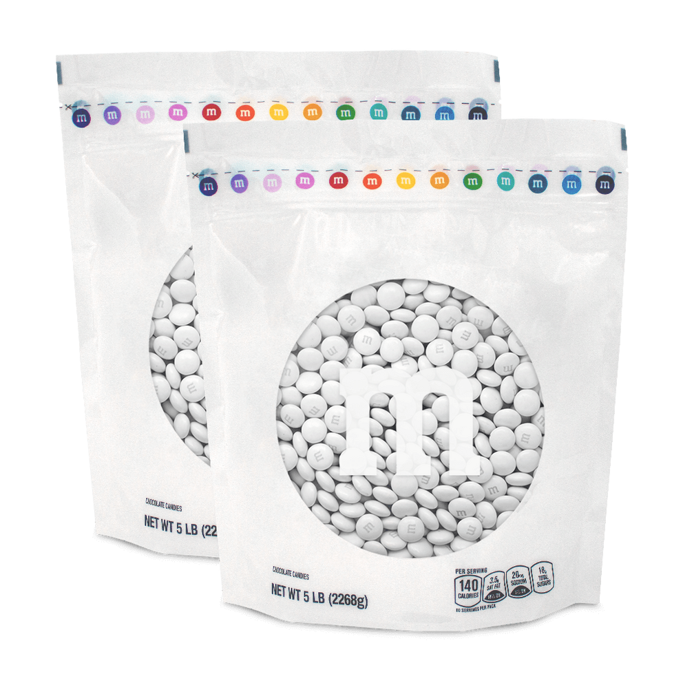 white M&M'S bulk candy 0