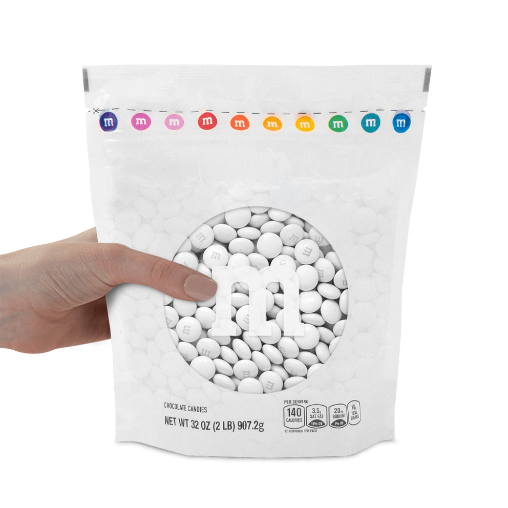 White M&M'S Bulk Candy 1